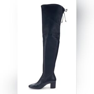 Stuart Weitzman Navy Blue Abow Knee Boots Size 9